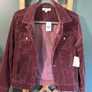 NWT Corderoy Pink/Maroon Jacket M